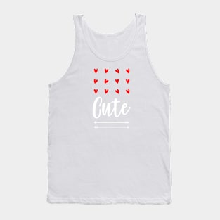 Cute Hearts and Arrows Valentines Day design Tank Top